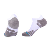 Ankle Cotton Running Socks | Performance Stripes Breathable Tech